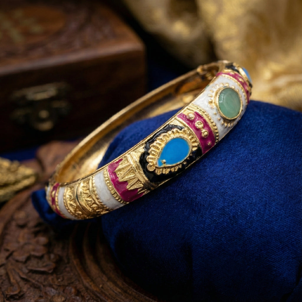Kalakriti Enamel Glow Bangle (Size 2.4- 2.8)