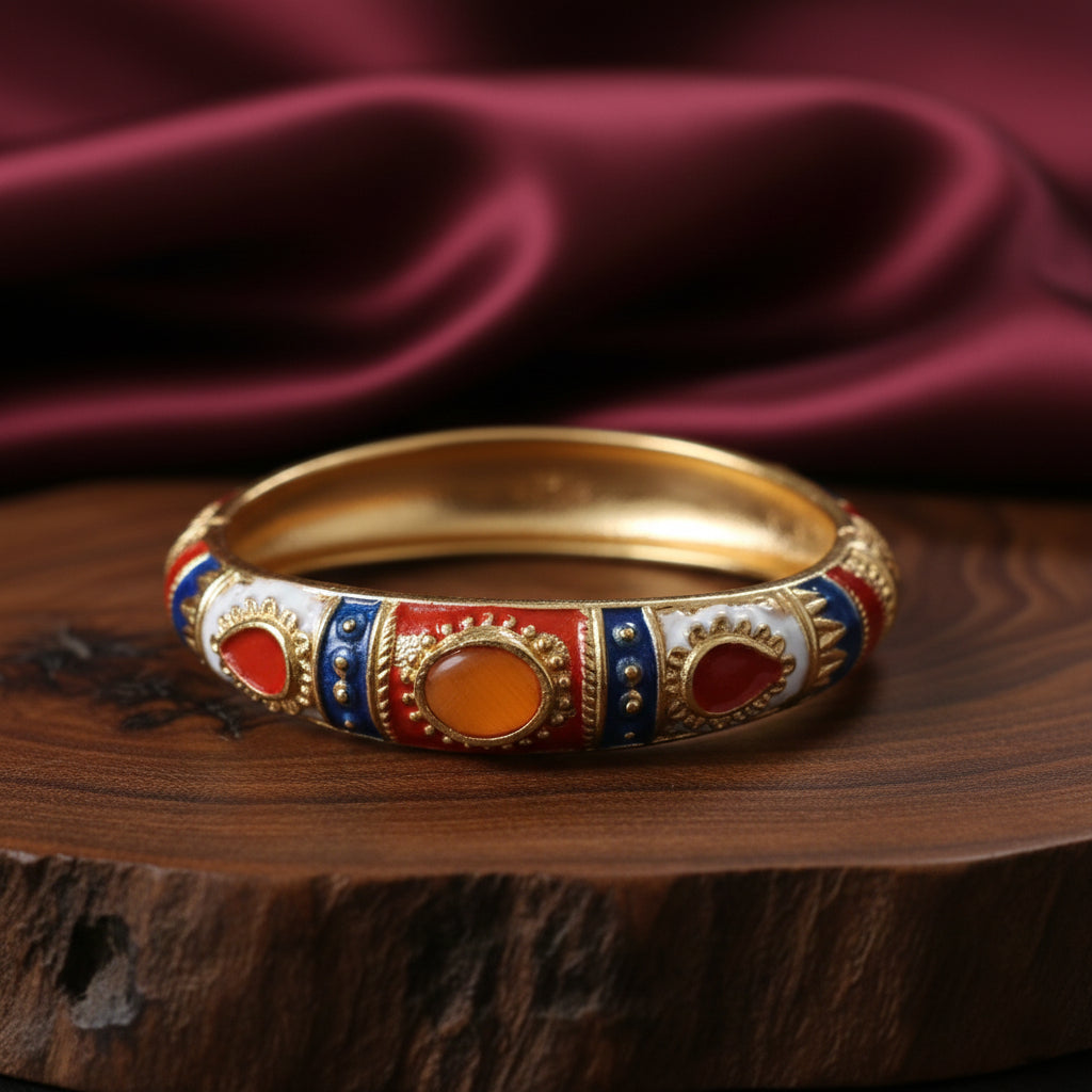 Kalakriti Enamel Glow Bangle (Size 2.4- 2.8)