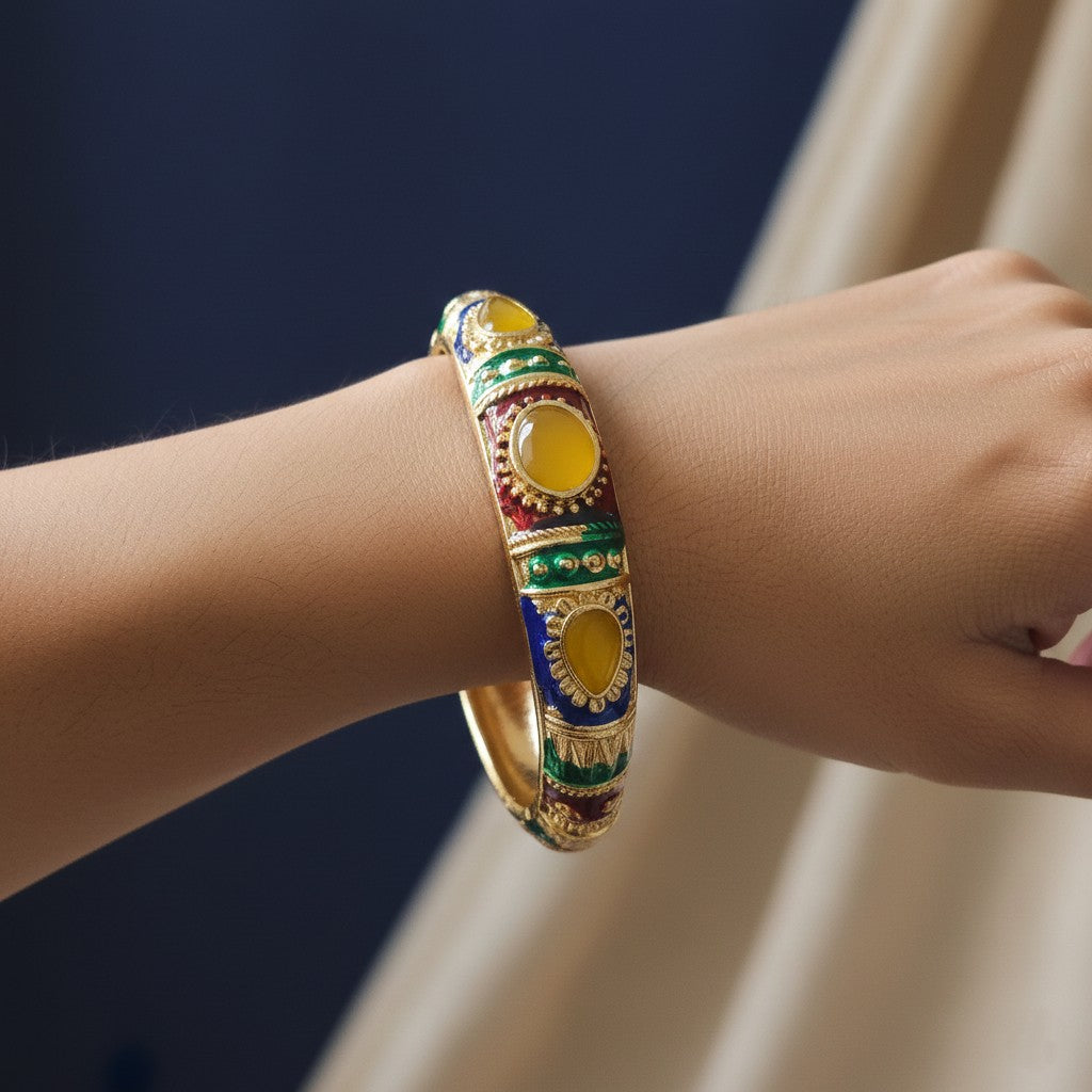 Kalakriti Enamel Glow Bangle (Size 2.4- 2.8)