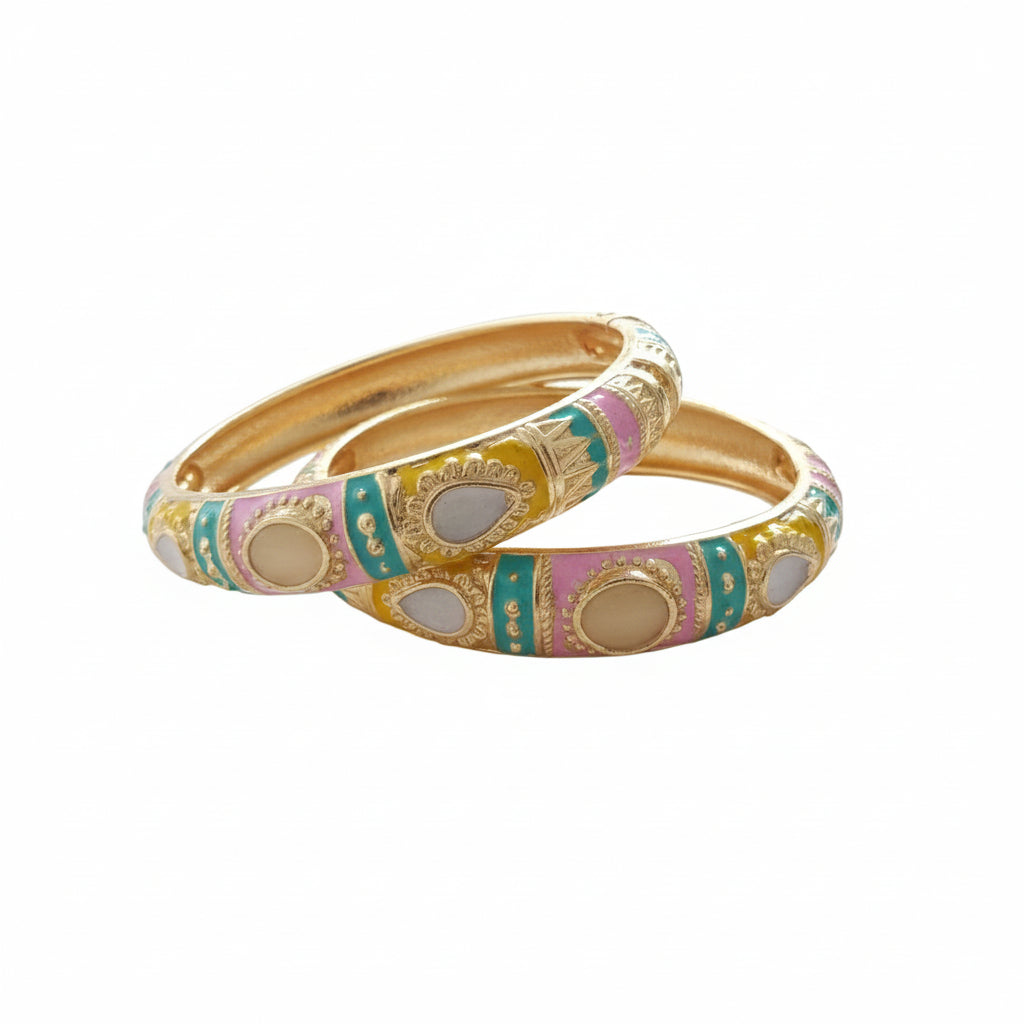 Kalakriti Enamel Glow Bangle (Size 2.4- 2.8)