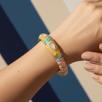 Kalakriti Enamel Glow Bangle (Size 2.4- 2.8)