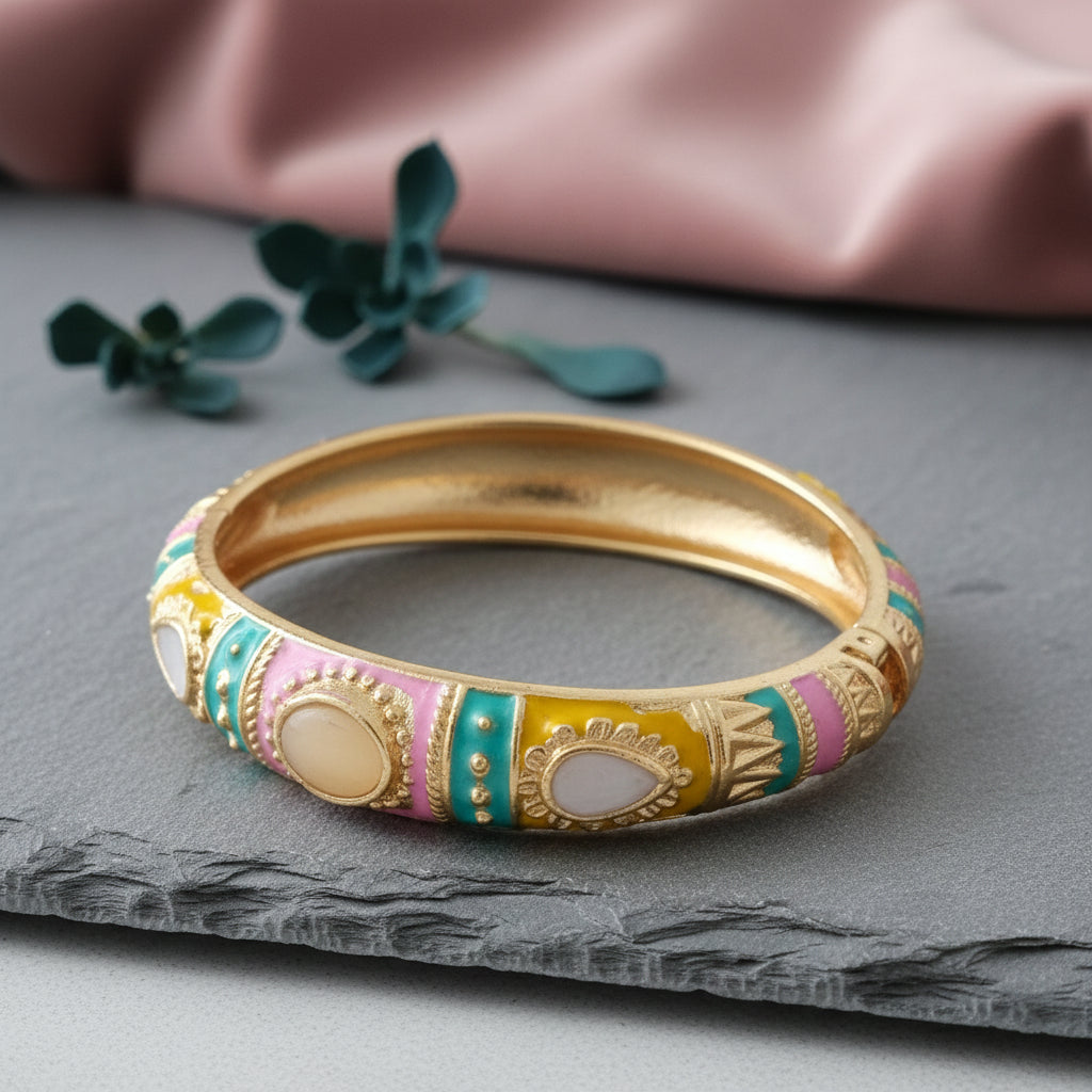 Kalakriti Enamel Glow Bangle (Size 2.4- 2.8)
