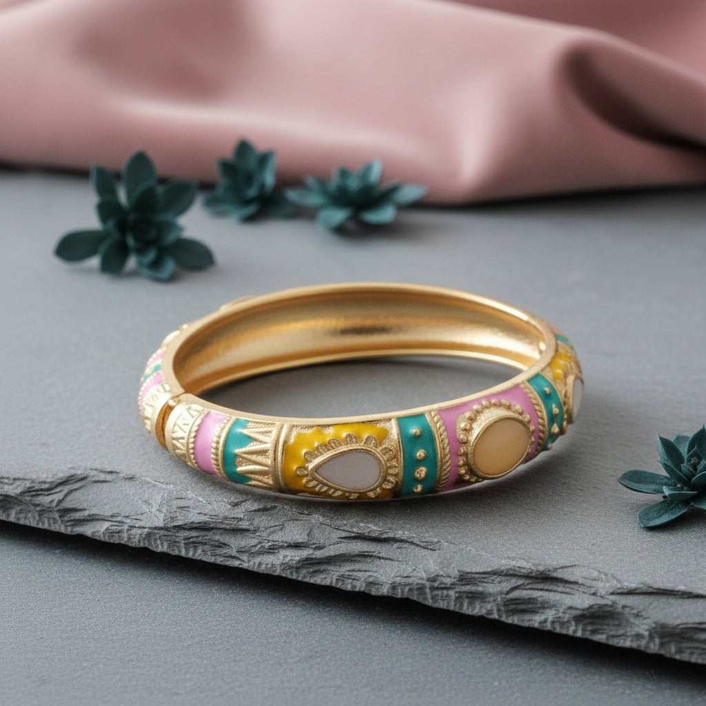 Kalakriti Enamel Glow Bangle (Size 2.4- 2.8)