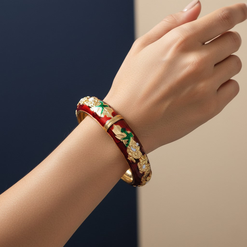 Rangmukti Enamel Bangle (Size 2.4-2.8)