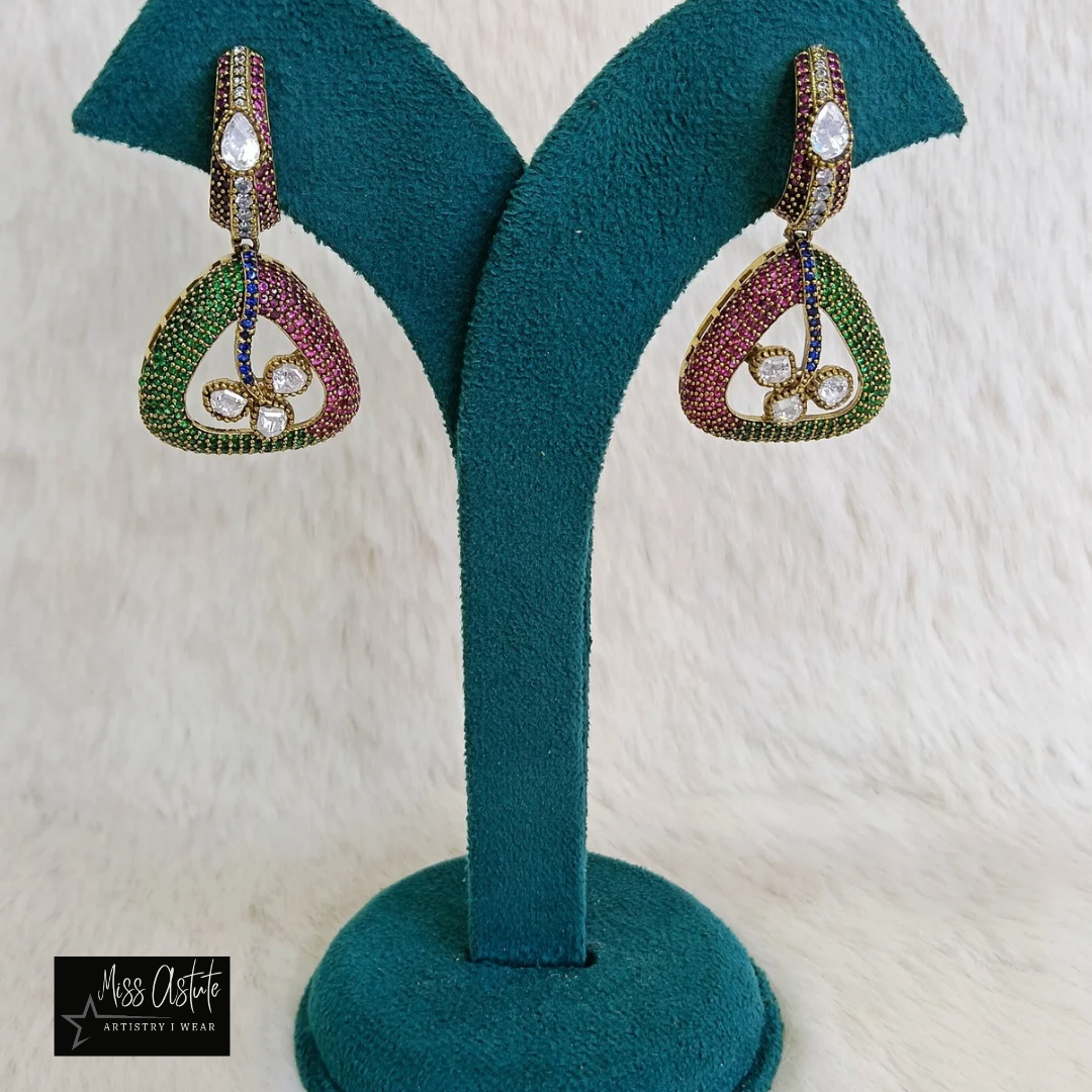 Modern Statement Earrings with Intricate Detailing