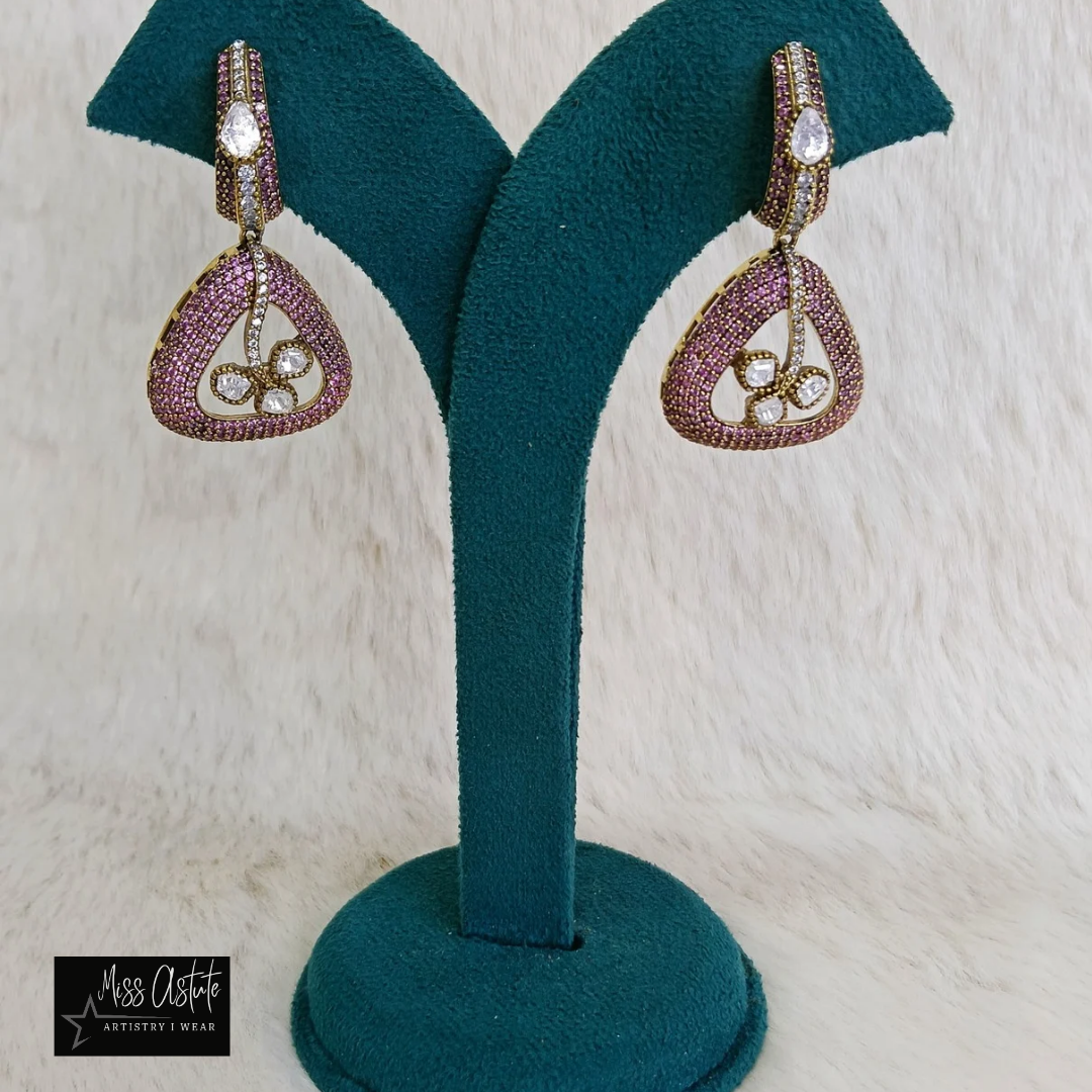 Modern Statement Earrings with Intricate Detailing