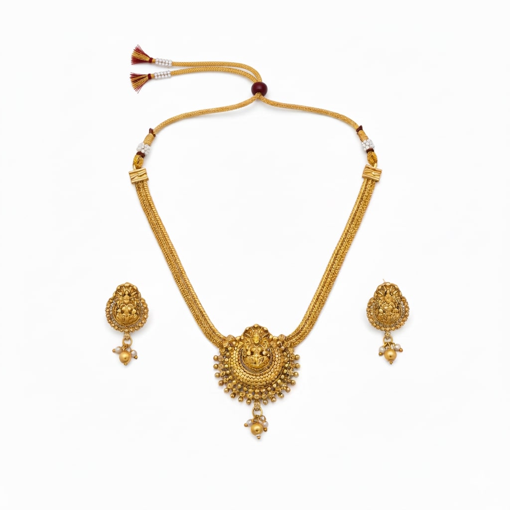 Gajalakshmi Heritage Temple Necklace Set