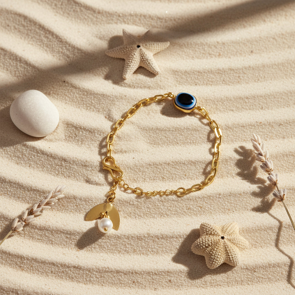 Nazar Nivaari – Evil Eye Link Chain Bracelet