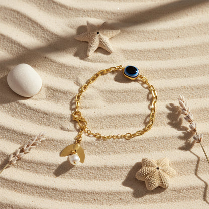 Nazar Nivaari – Evil Eye Link Chain Bracelet