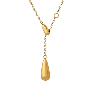 Liquid Gold Drop – Y Necklace
