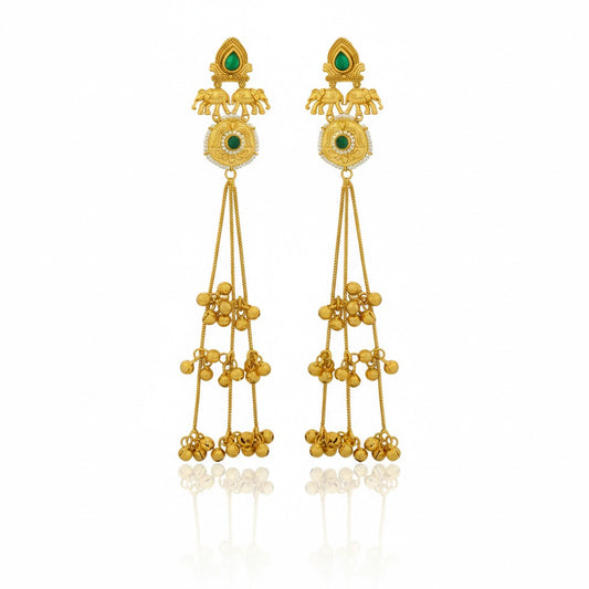 Devika Heritage Tassel Kashmiri Earring