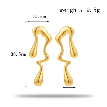 Molten Wave Earrings