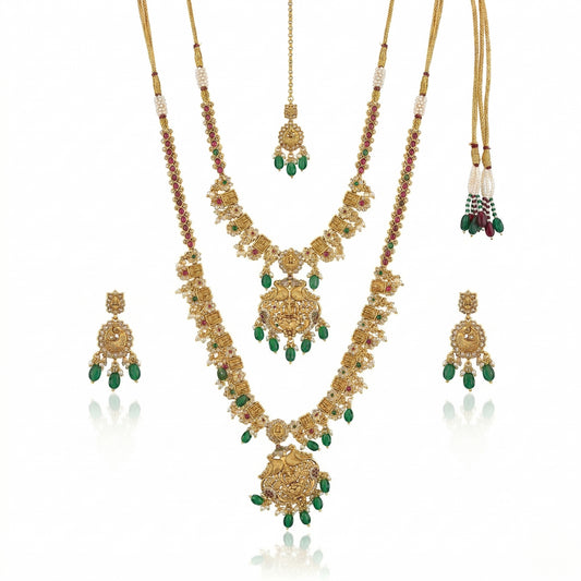 Maharani Temple Grand Statement Jewellery Set
