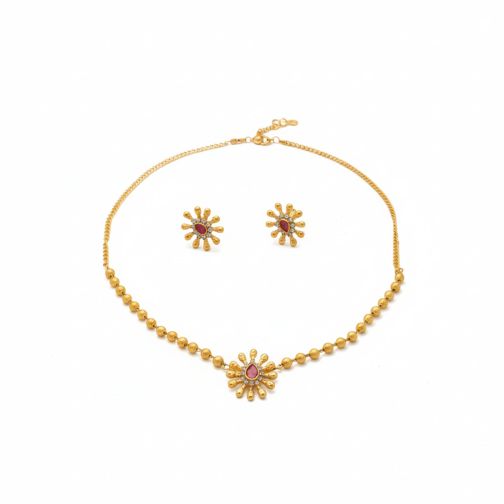 Surya Mala Sunburst Necklace Set