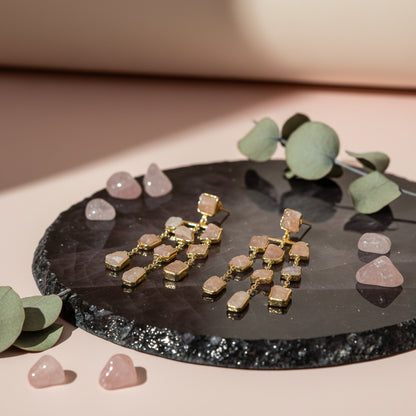 Aarvi Amazonite Cascade Earrings