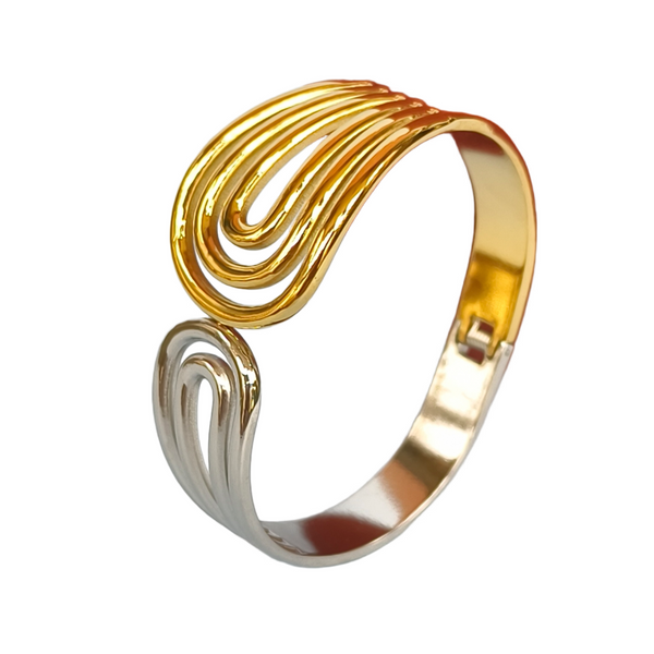Dual Aura Cuff (Gold & Platinum Plated)