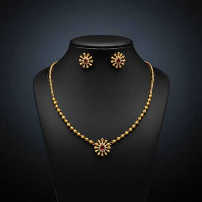 Surya Mala Sunburst Necklace Set
