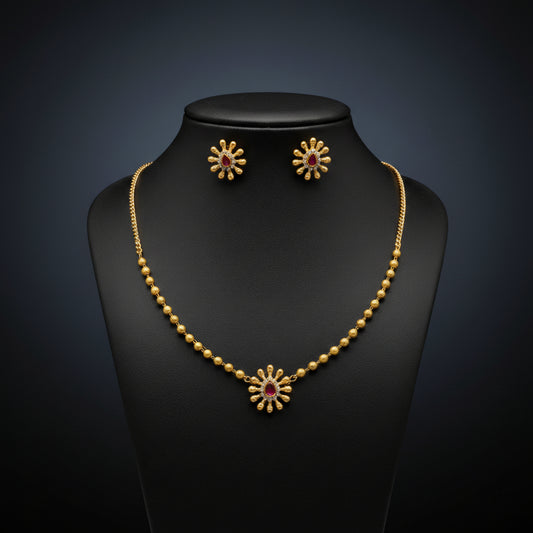 Surya Mala Sunburst Necklace Set