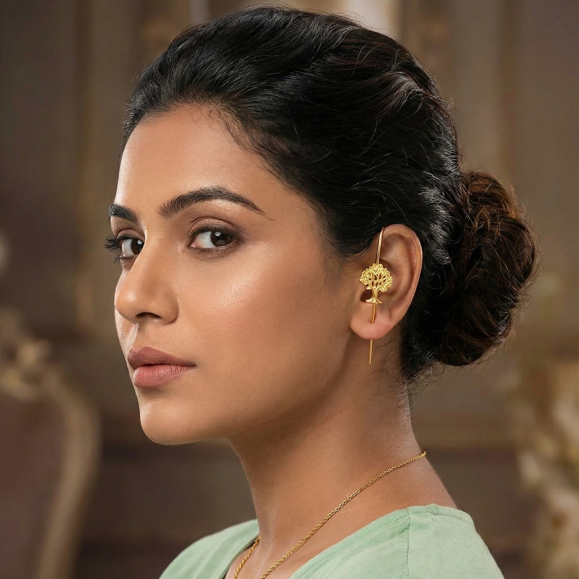 Vriksha Minimal Needle Earcuff