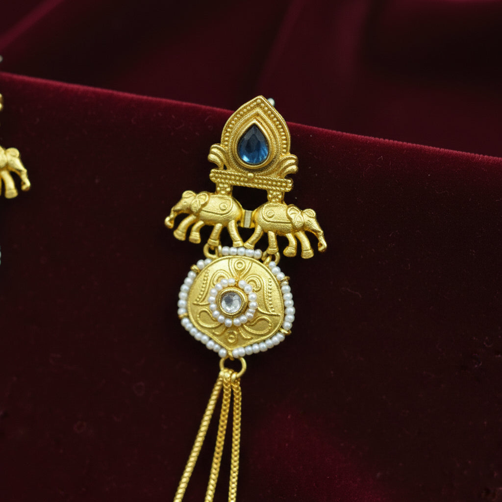 Devika Heritage Tassel Kashmiri Earring