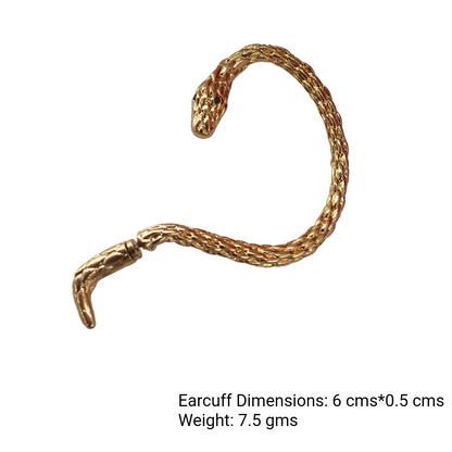 Serpent Whisper Ear Cuff (Single Ear)