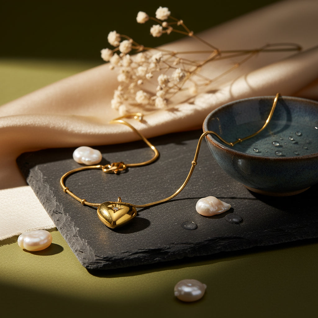 Heartlight – Gold Heart Pendant Necklace