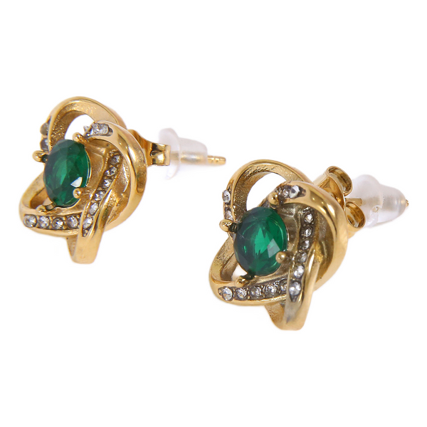 Emerald Orbit Earrings