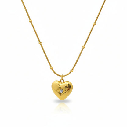 Heartlight – Gold Heart Pendant Necklace