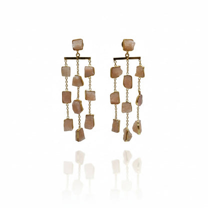 Aarvi Amazonite Cascade Earrings