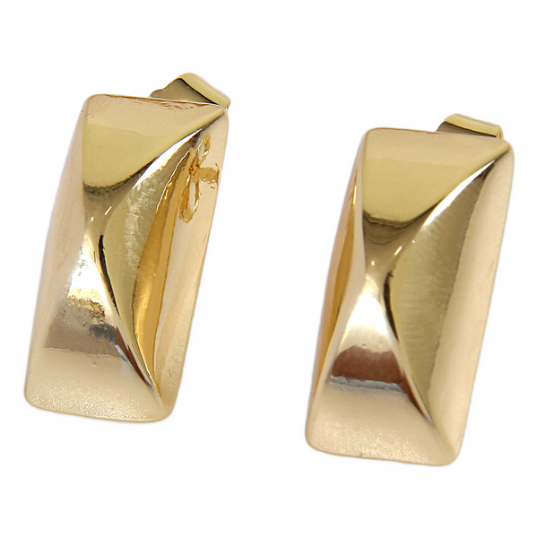 Gilded Edge Stud Earrings