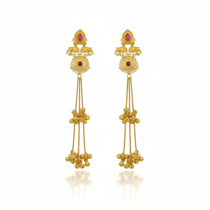 Devika Heritage Tassel Kashmiri Earring