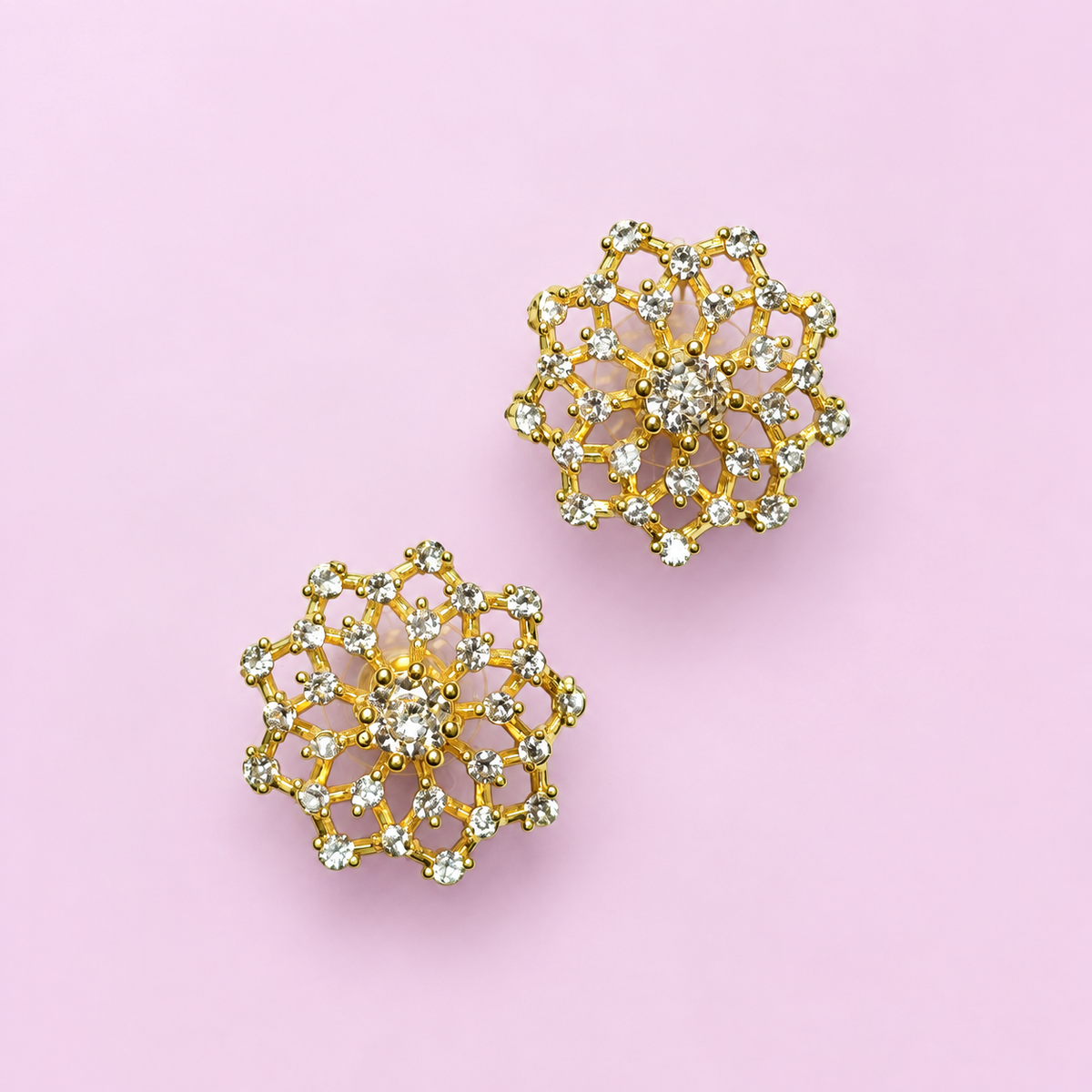 Suryamukhi Sunburst Floral Pendant Set with Matching Studs