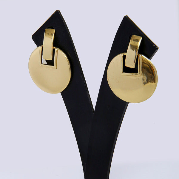 Golden Disc Luxe Earrings
