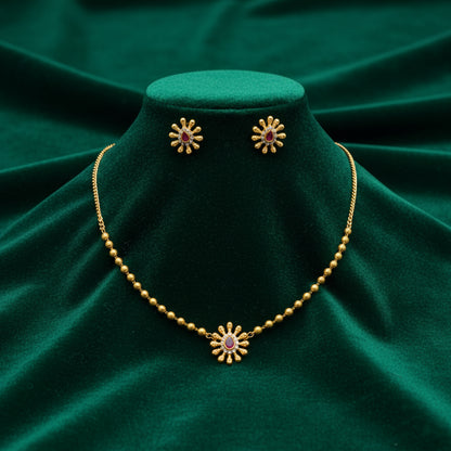 Surya Mala Sunburst Necklace Set