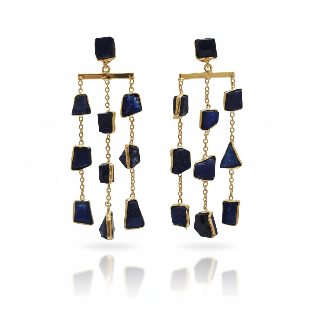 Aarvi Amazonite Cascade Earrings