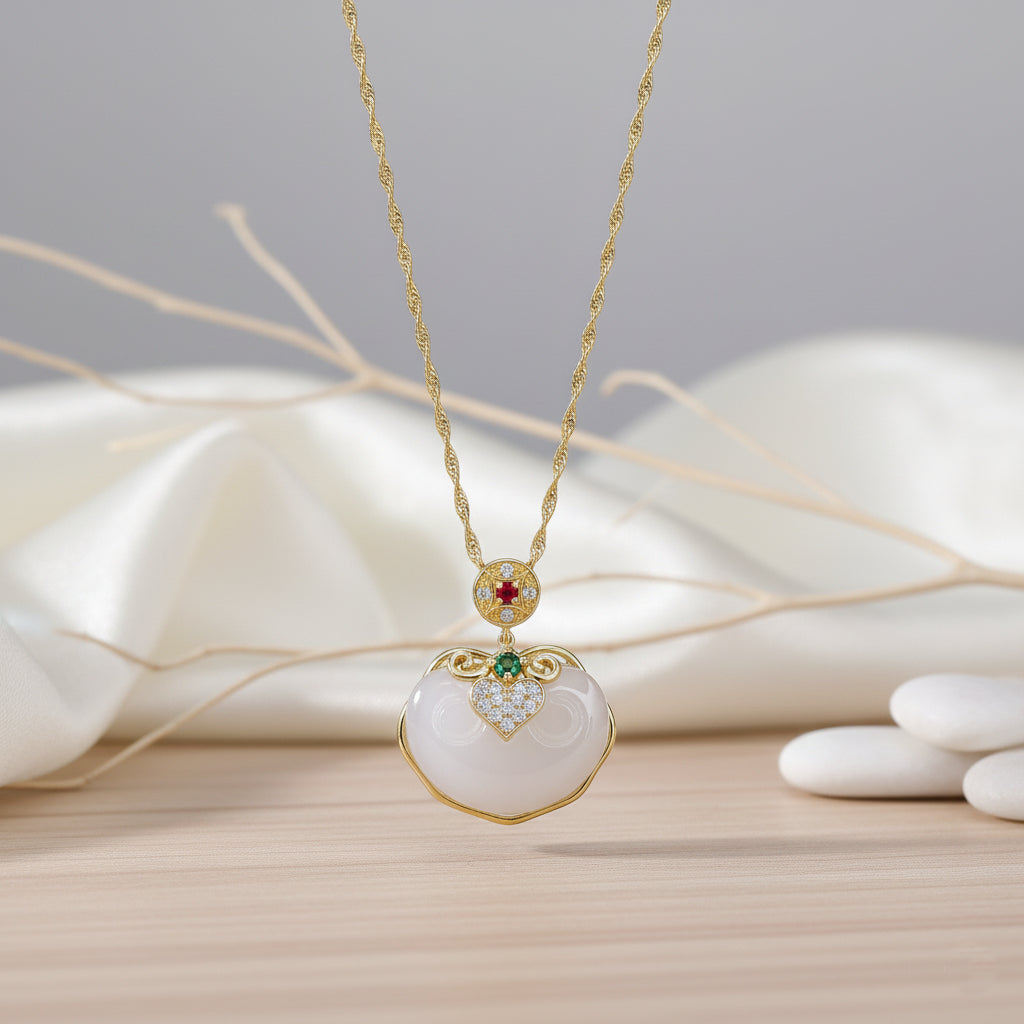 Moon Mist – Crystal Chalcedony Pendant Necklace