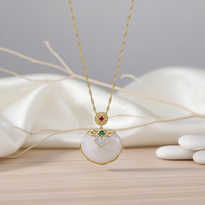 Moon Mist – Crystal Chalcedony Pendant Necklace