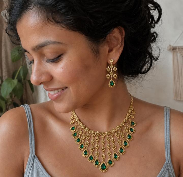 Anaya Waterfall Statement Jewellery Set
