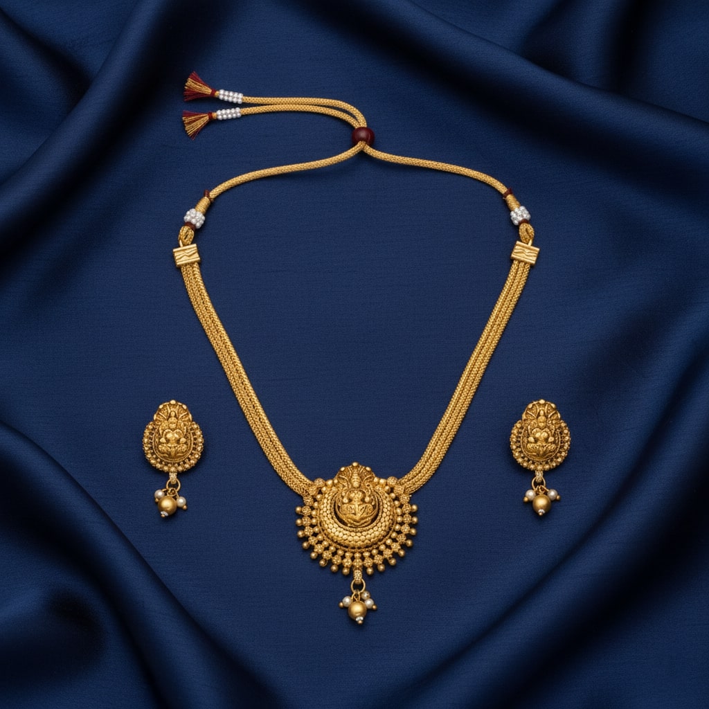 Gajalakshmi Heritage Temple Necklace Set