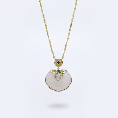 Moon Mist – Crystal Chalcedony Pendant Necklace