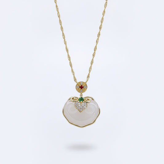 Moon Mist – Crystal Chalcedony Pendant Necklace