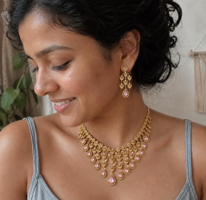 Anaya Waterfall Statement Jewellery Set