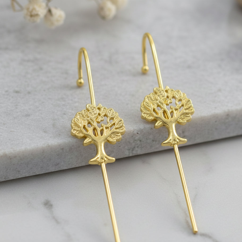 Vriksha Minimal Needle Earcuff