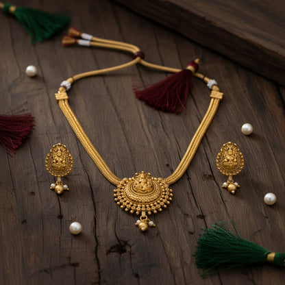 Gajalakshmi Heritage Temple Necklace Set