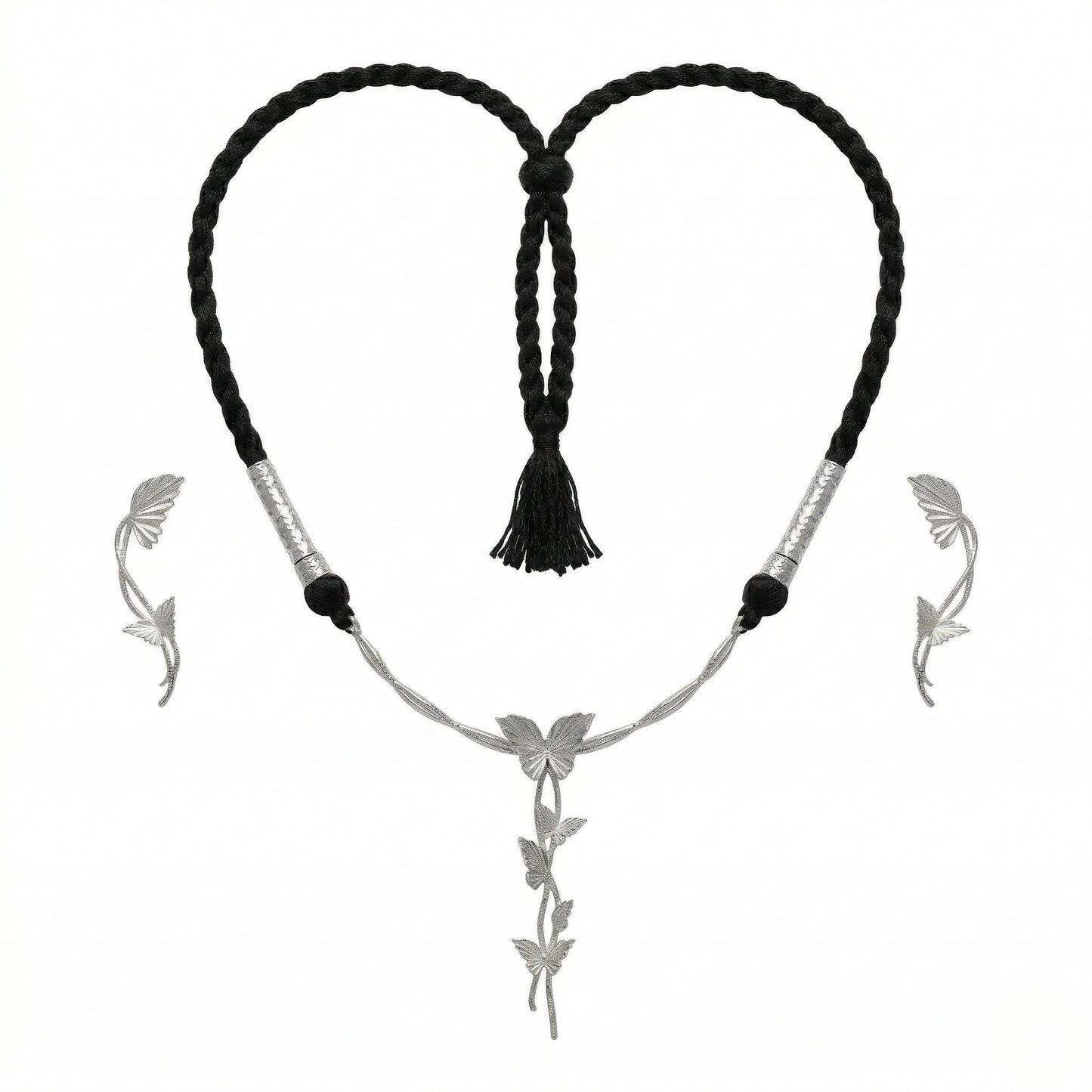 Whispering Vines Silver-Plated Necklace Set