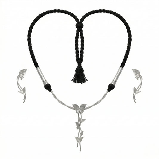 Whispering Vines Silver-Plated Necklace Set