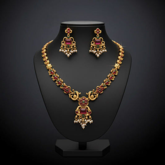 Padmashree Kundan Bloom Necklace Set
