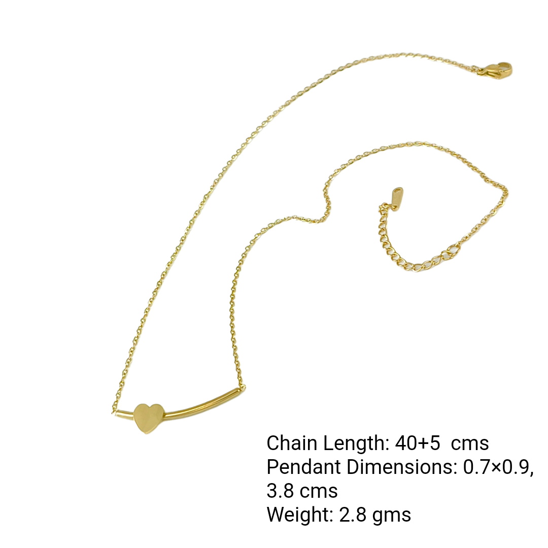 Heartbeat Curve Necklace