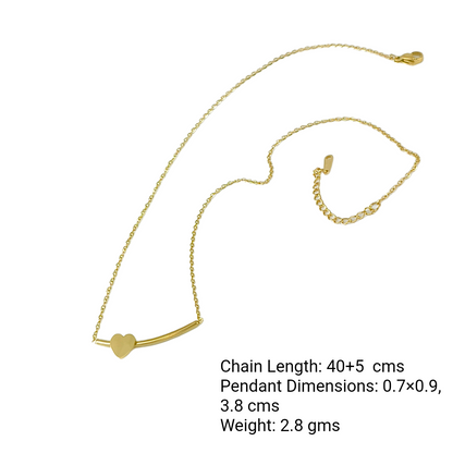Heartbeat Curve Necklace