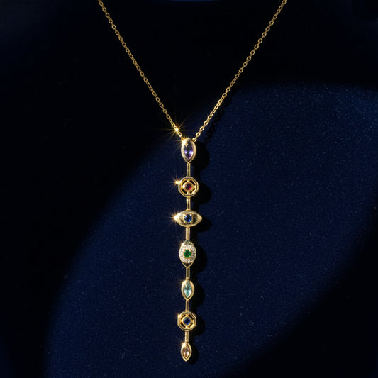 Chakra Line – Multistone Energy Necklace
